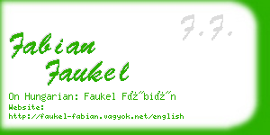 fabian faukel business card